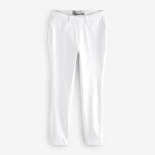 Load image into Gallery viewer, White Regular Fit Jersey Denim Leggings
