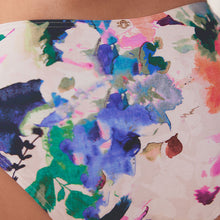 Load image into Gallery viewer, White Floral High Leg High Leg Bikini Bottoms
