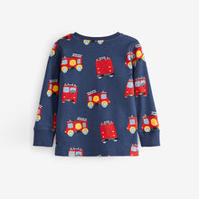Load image into Gallery viewer, Red/Blue Emergency Vehicles 3 Pack Pyjamas (9mths-6yrs)