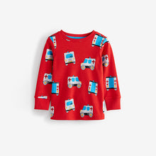 Load image into Gallery viewer, Red/Blue Emergency Vehicles 3 Pack Pyjamas (9mths-6yrs)