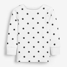 Load image into Gallery viewer, Navy Blue / White Star Snuggle Pyjamas 3 Pack (9mths-6yrs)