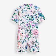 Load image into Gallery viewer, Ecru/Pink Sunsafe Swimsuit (3mths-5yrs)
