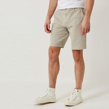 Load image into Gallery viewer, Bone Neutral Stretch Chino Shorts