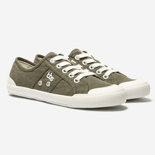 Load image into Gallery viewer, OPIACE Women's Comfort Tennis Shoes In Green Canvas
