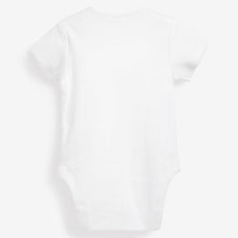 Load image into Gallery viewer, White Safari Character 5 Pack Short Sleeve Baby Bodysuits (0-2yrs)