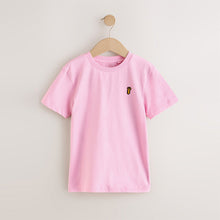 Load image into Gallery viewer, Pastels Short Sleeve Stag Embroidered T-Shirts 4 Pack (3-12yrs)