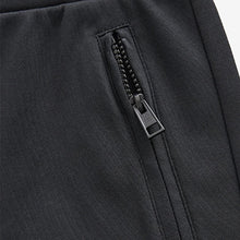 Load image into Gallery viewer, Black Zip Pocket Jersey Shorts