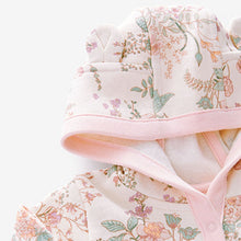 Load image into Gallery viewer, Pink Floral Lightweight Jersey Baby Jacket (0mths-18mths)