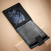 Load image into Gallery viewer, Black Signature Leather Extra Capacity Wallet