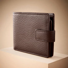 Load image into Gallery viewer, Brown Signature Leather Extra Capacity Wallet