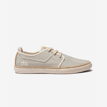 Load image into Gallery viewer, RUKKWAI Men's Tennis Shoes In Navy and Cream Striped Canvas