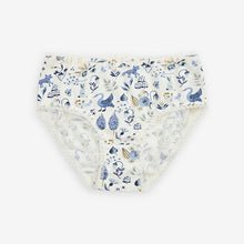 Load image into Gallery viewer, White/Blue Floral Character 7 Pack Briefs (1.5-10yrs)