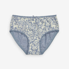 Load image into Gallery viewer, White/Blue Floral Character 7 Pack Briefs (1.5-10yrs)