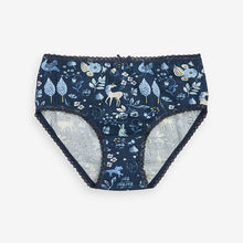 Load image into Gallery viewer, White/Blue Floral Character 7 Pack Briefs (1.5-10yrs)