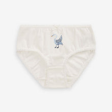 Load image into Gallery viewer, White/Blue Floral Character 7 Pack Briefs (1.5-10yrs)