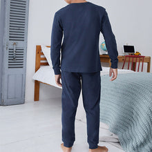 Load image into Gallery viewer, Navy Blue /Grey 2 Pack Pyjamas (3-12yrs)