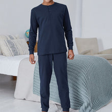 Load image into Gallery viewer, Navy Blue /Grey 2 Pack Pyjamas (3-12yrs)