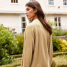 Load image into Gallery viewer, Camel Brown Cosy Ribbed Cardigan