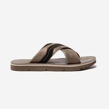 Load image into Gallery viewer, MAXENCE Men's Lightweight Brown Leather Mules