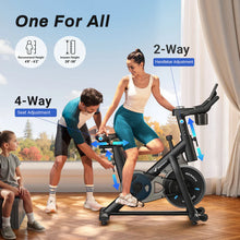 Load image into Gallery viewer, MERACH Exercise Bike with 4-way Seat