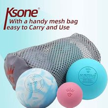 Load image into Gallery viewer, KSONE Massage Lacrosse Balls -Massage Balls for Myofacial Release&Trigger Point Therapy-Set of 2-Hard Lacrosse Massage Ball &Soft Massage Ball with one mini Ball