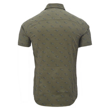 Load image into Gallery viewer, Zebra Print Easy Iron Button Down Short Sleeve Oxford Shirt