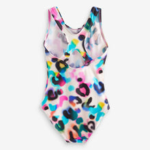 Load image into Gallery viewer, Multi Bright Animal Print Sports Swimsuit (3-12yrs)