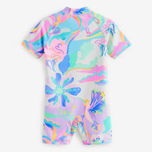 Load image into Gallery viewer, Multi Bright Unicorn Sunsafe Swimsuit (3mths-4yrs)