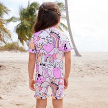Load image into Gallery viewer, Pink Character Sunsafe Swim Suit (3mths-5yrs)