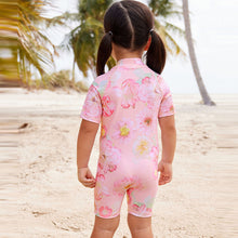 Load image into Gallery viewer, Pink Floral Sunsafe Swimsuit (3mths-5yrs)