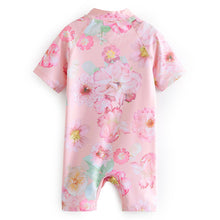 Load image into Gallery viewer, Pink Floral Sunsafe Swimsuit (3mths-5yrs)