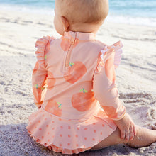 Load image into Gallery viewer, Orange Peach Sunsafe Swim 2 Piece Set (0mths-3yrs)