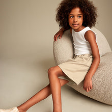 Load image into Gallery viewer, Neutral/White Rib Vest and Sweat Short Set