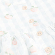 Load image into Gallery viewer, Blue Gingham Button Up 100% Cotton Dress (3mths-5-6yrs)