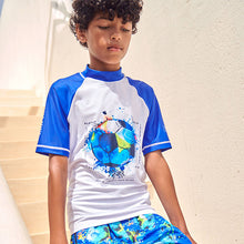 Load image into Gallery viewer, Cobalt Football Short Sleeve Sunsafe Rash Vest