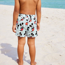Load image into Gallery viewer, Blue Mickey Mouse Printed Swim Shorts (3mths-5yrs)