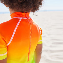 Load image into Gallery viewer, Rainbow Dip Dye Sunsafe All-In-One Swimsuit (3mths-5yrs)