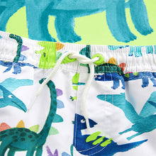 Load image into Gallery viewer, Yellow Dinosaur Sunsafe Top and Shorts Set