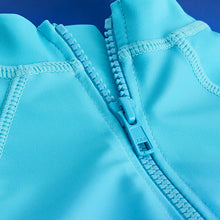 Load image into Gallery viewer, Blue Ombre Sunsafe All-In-One Swimsuit (3mths-5yrs)