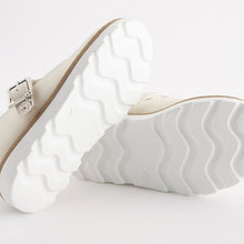 Load image into Gallery viewer, White Standard Fit (F) T-Bar Shoes