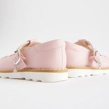 Load image into Gallery viewer, Pink Standard Fit (F) T-Bar Adjustable Buckle Shoes