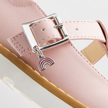 Load image into Gallery viewer, Pink Standard Fit (F) T-Bar Adjustable Buckle Shoes