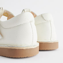 Load image into Gallery viewer, White Leather T-Bar Shoes
