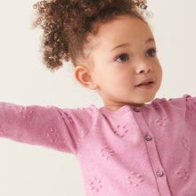 Load image into Gallery viewer, Pink Bobble Cardigan (3mths-4-5yrs)