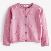 Load image into Gallery viewer, Pink Bobble Cardigan (3mths-4-5yrs)