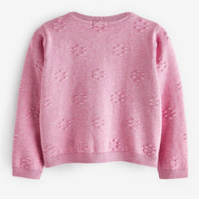 Load image into Gallery viewer, Pink Bobble Cardigan (3mths-4-5yrs)