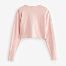 Load image into Gallery viewer, Pink Sequin Flower Shrug Cardigan (3mths-11yrs)