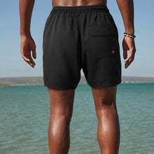 Load image into Gallery viewer, Black Palm Logo Essential Swim Shorts