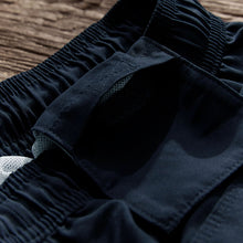 Load image into Gallery viewer, Navy Blue Palm Logo Essential Swim Shorts