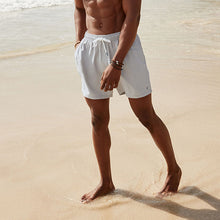 Load image into Gallery viewer, Ice Grey Palm Logo Essential Swim Shorts